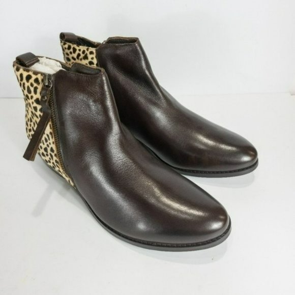 Journee Collection Shalece Ankle Boots Brown -11 - Picture 7 of 9